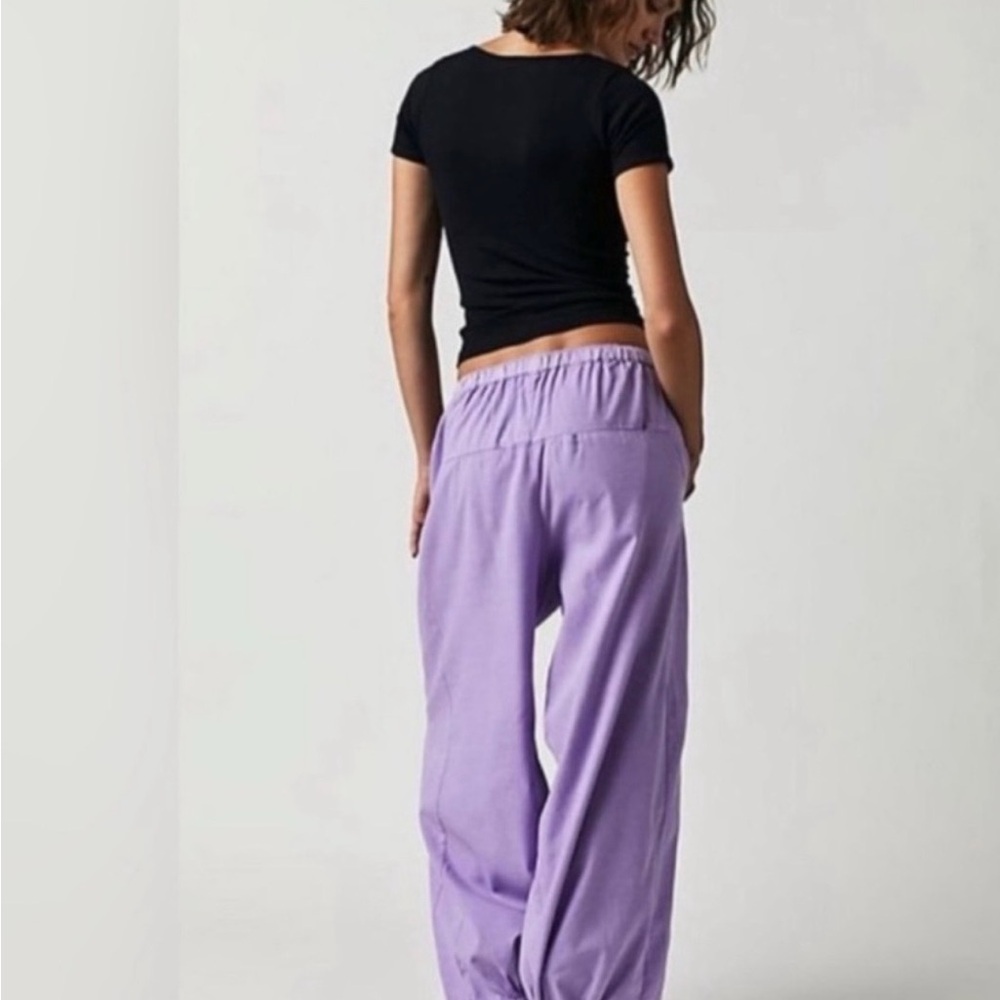 EUC Free People To The Sky Parachute Pants Size Large in Lavender. - Picture 3 of 4